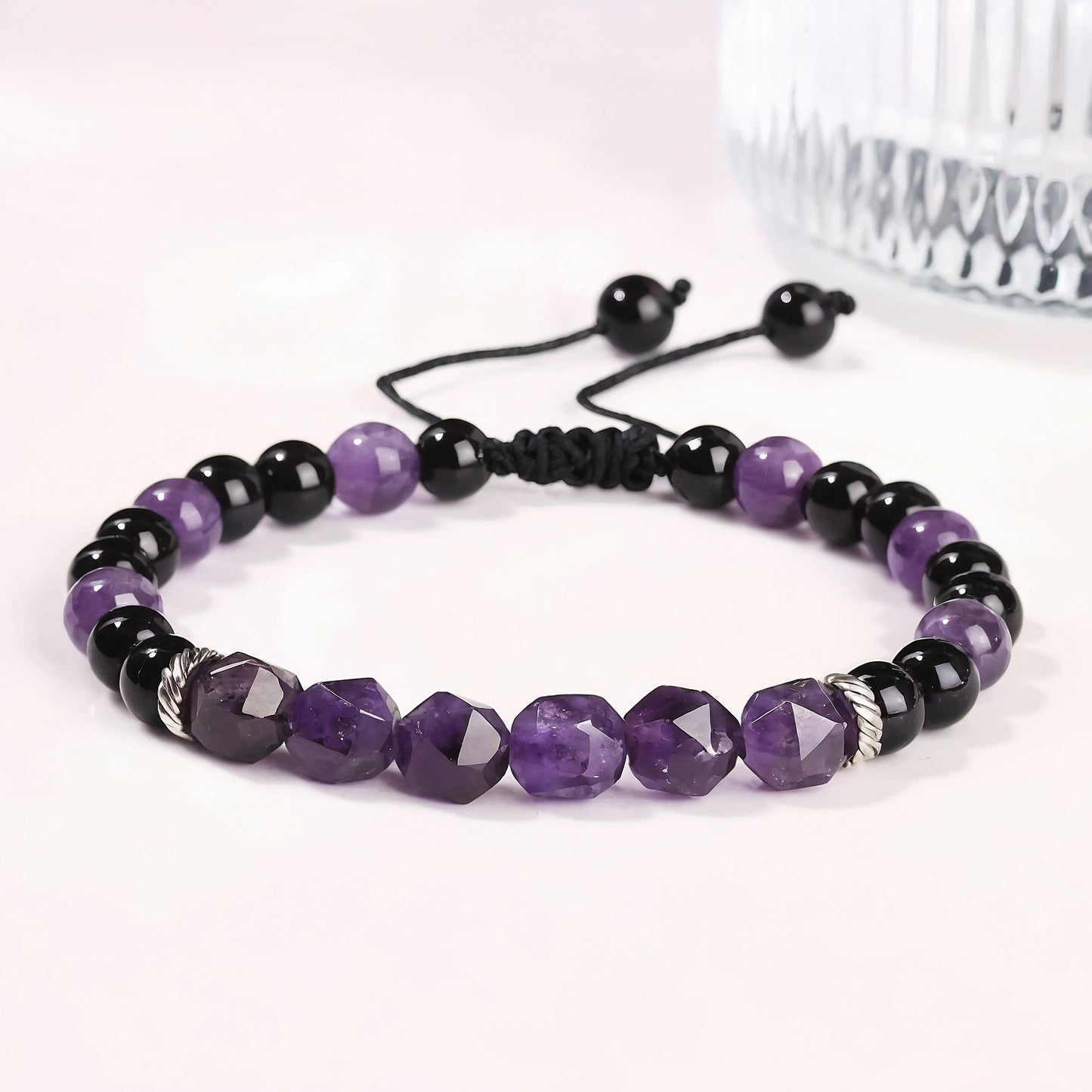 Amethyst Woven Bracelet