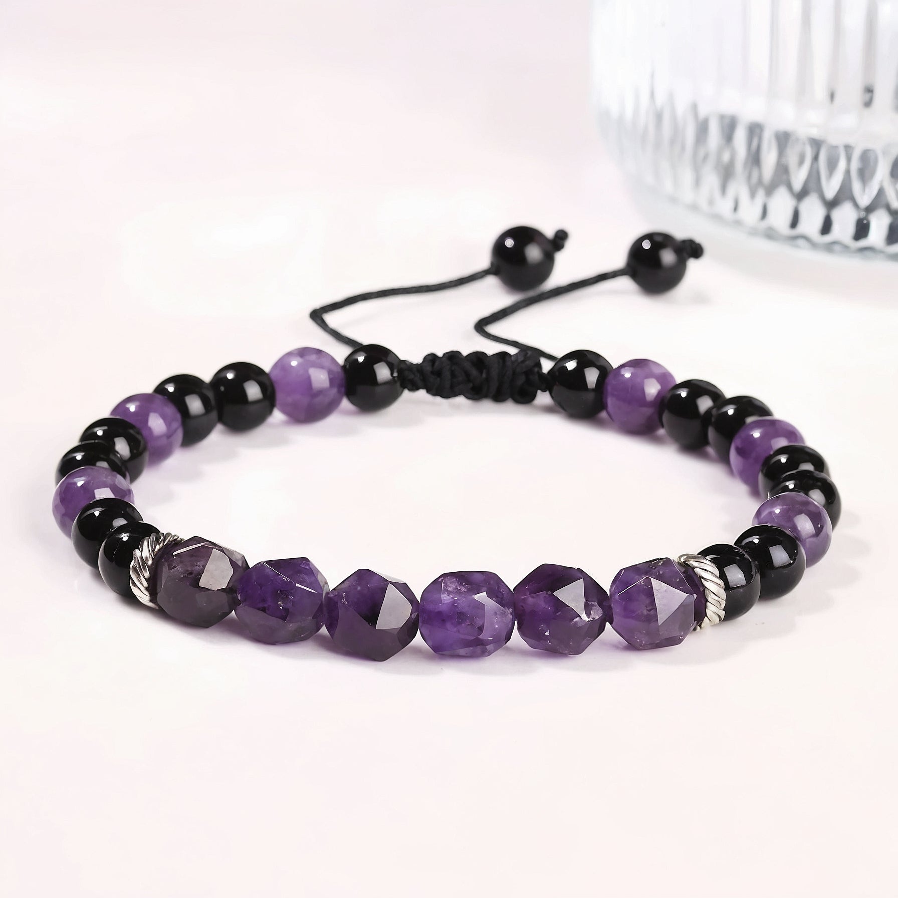 Amethyst Woven Bracelet