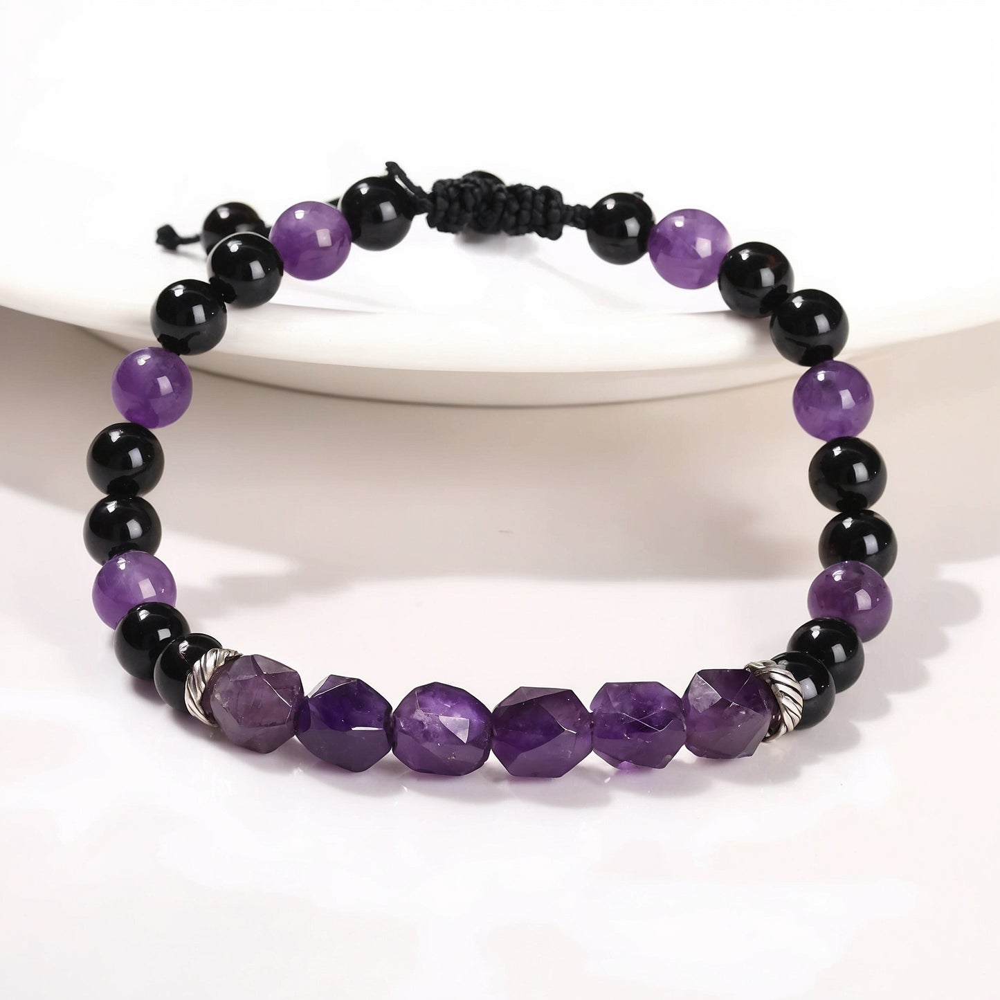 Amethyst Woven Bracelet