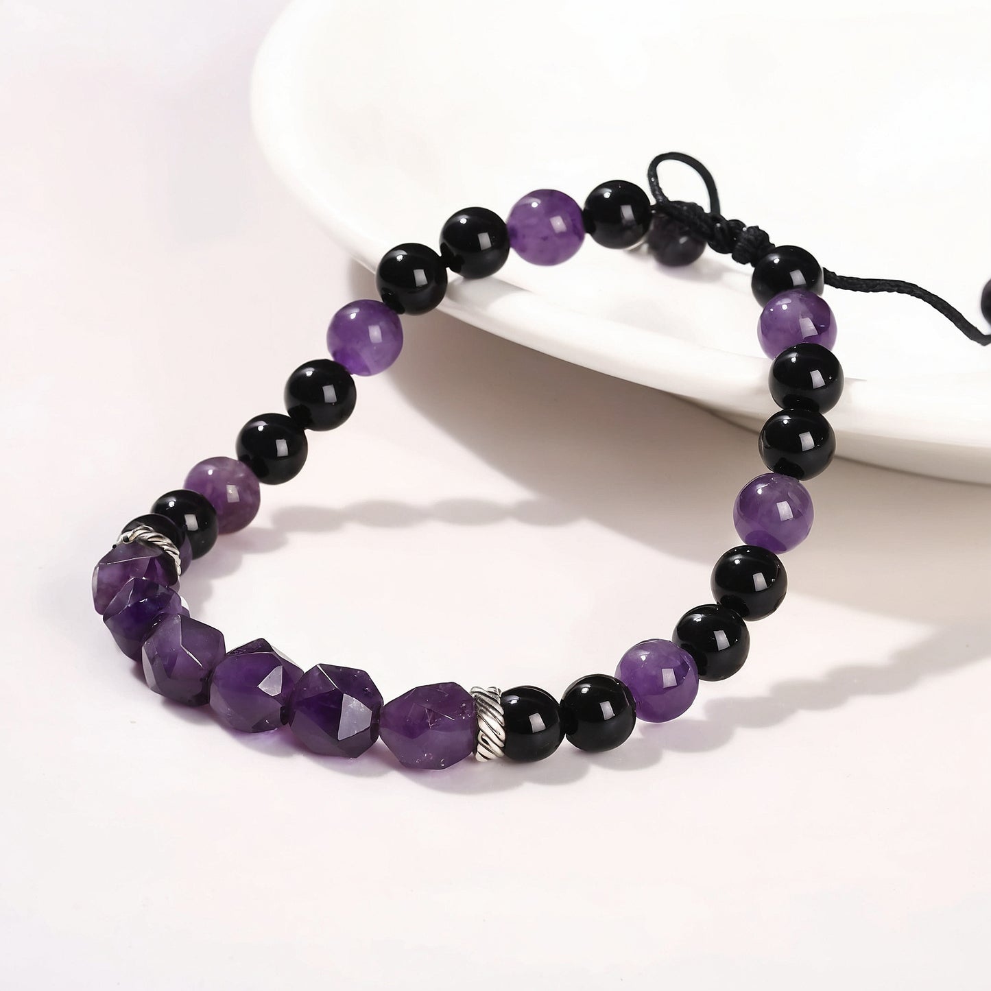 Amethyst Woven Bracelet