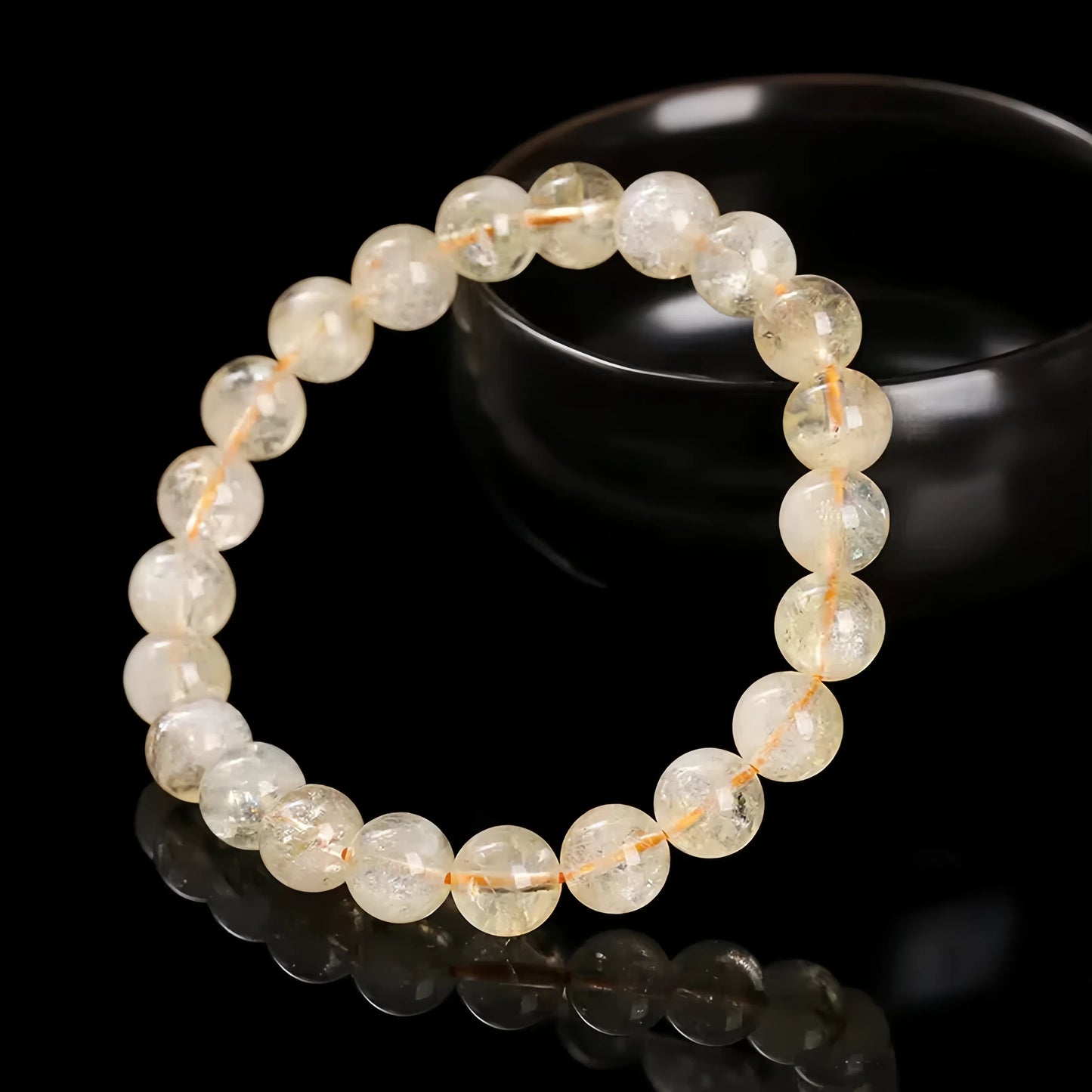 Citrine Beaded Bracelet