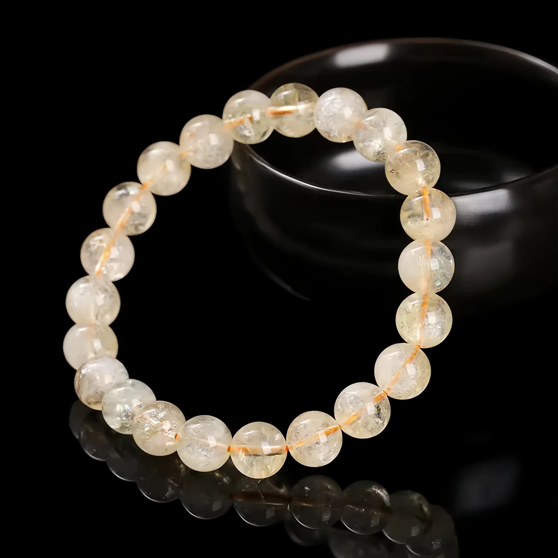 Citrine Beaded Bracelet