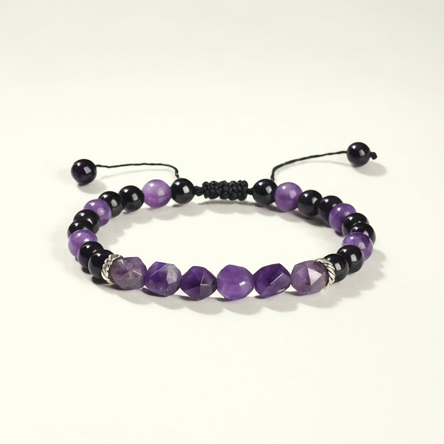 Amethyst Woven Bracelet