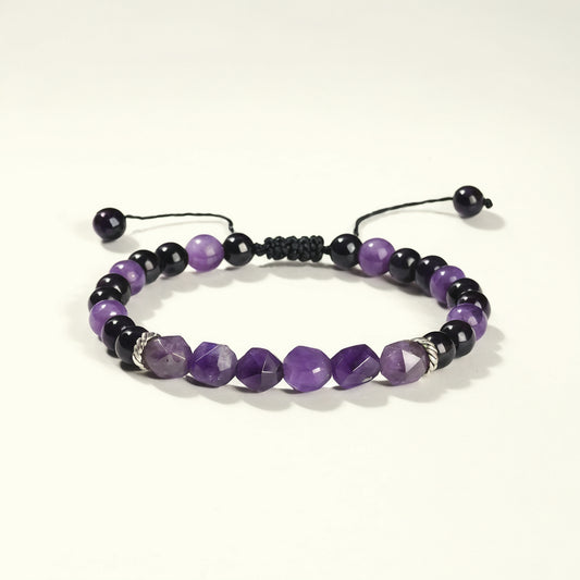 Amethyst Woven Bracelet